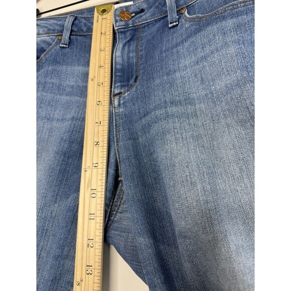 Jessica simpson jeans 10 rolled crop skinny blue dark wash mid rise denim - Picture 7 of 13